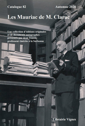 Catalogue 82 - François Mauriac - Automne 2020