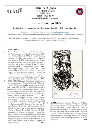 Catalogue Printemps 2025