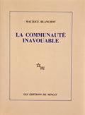 BLANCHOT (Maurice). | La Communauté inavouable.
