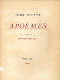 PICHETTE (Henri). | Apoèmes. Avec un gris-gris par Antonin Artaud.