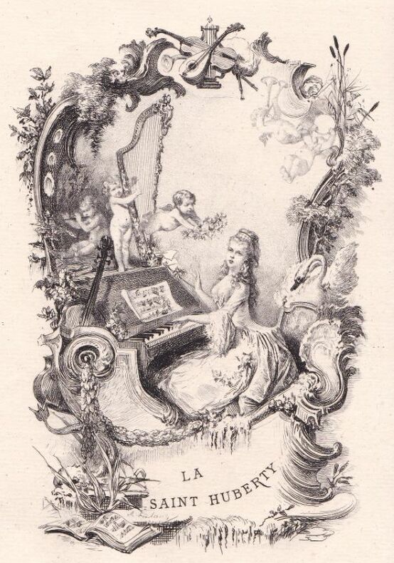 GONCOURT (Edmond de). | La Saint-Huberty, d'après sa correspondance et ses papiers de famille.