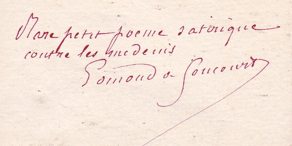GONCOURT | L'Esculapedie, poème divisé en huit chants par M. de S****.