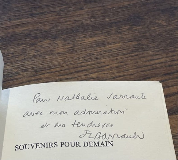 BARRAULT (Jean-Louis). | Souvenirs pour demain.