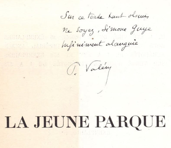 VALERY (Paul). | La Jeune Parque.