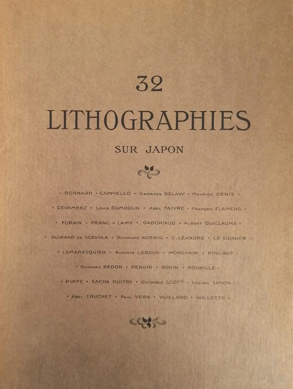 PREMIERE GUERRE MONDIALE | 32 lithographies sur Japon.