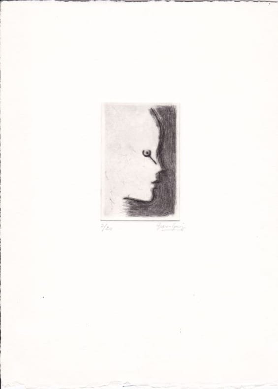 GRAU-GARRIGA (Josep). | [Visage de profil].