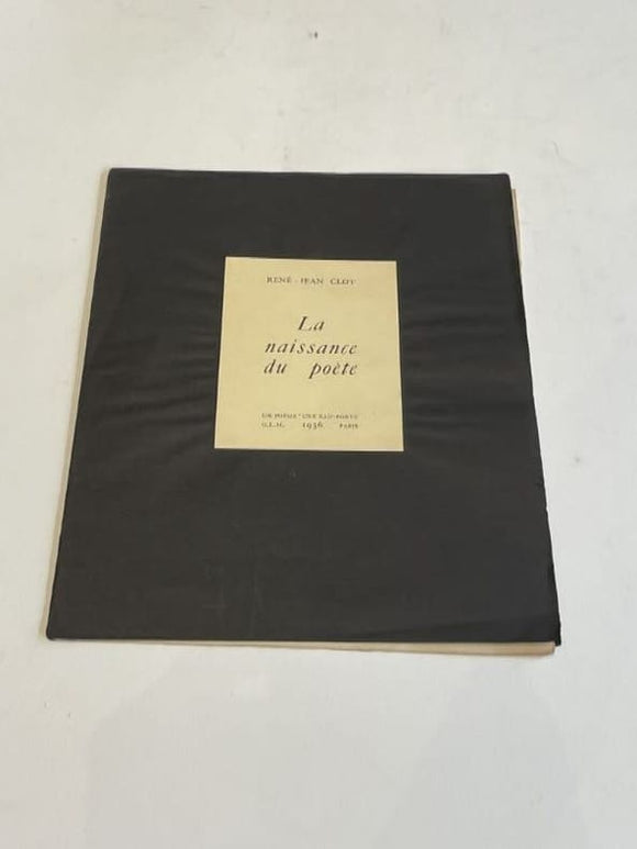 CLOT (René-Jean). | La Naissance du poète.