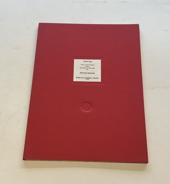 BAJ (Enrico), QUENEAU (Raymond). | Hommage à Enrico Baj. Deux eaux-fortes pour Picabaj et Bacasso.