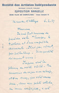 SIGNAC (Paul). | Trois lettres autographes signées adressées au peintre Pierre Monteret.
