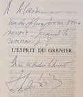 LABORIT (Henri). | L'esprit du grenier.