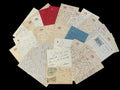 POUGY (Liane de). | 24 lettres autographe signées adressées à Valtesse de la Bigne vers 1901 (soit 4 pages in-4, 9 pages in-8, 82 pages in-12 et une carte postale portant un cachet daté du 7 avril 1901).