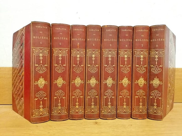 Comédies MOLIERE. | Théâtre complet de J.-B. Poquelin de Molière, publié par D. Jouaust, en huit volumes, avec la préface de 1682 annotée par G. Monval.