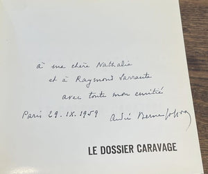 BERNE-JOFFROY. | Le Dossier Caravage. Psychologie des attributions et psychologie de l'art.
