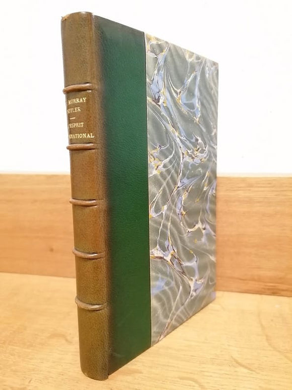 BUTLER (Nicholas Murray). | L'esprit international : considérations sur le règlement juridique des différends internationaux.