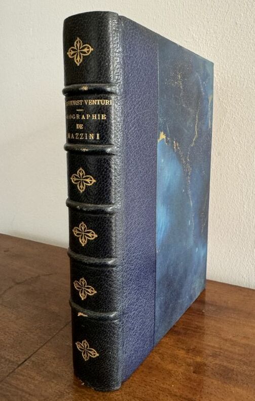 VENTURI (Emilie Ashurst). | Biographie de Mazzini. Suivie de deux Essais : Pensées sur la démocratie en Europe, Les devoirs de l'homme [par Giuseppe Mazzini] ; traduction par [Emilie de Morsier].