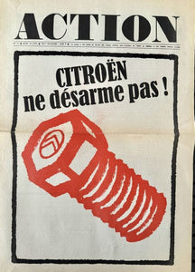 ACTION | Action n° 14, jeudi 20 juin [1968] : Citroën ne désarme pas !