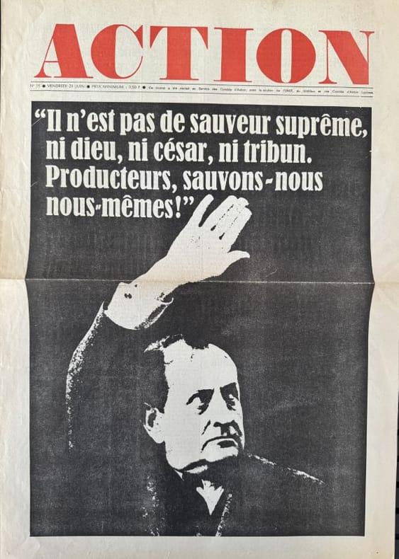 ACTION | Action n° 15, vendredi 21 juin [1968] : 