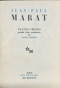 MARAT (Jean-Paul). | Textes choisis. Précédés d'une introduction par Lucien Scheler.