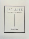 FARGUE (Léon-Paul). | Banalité.