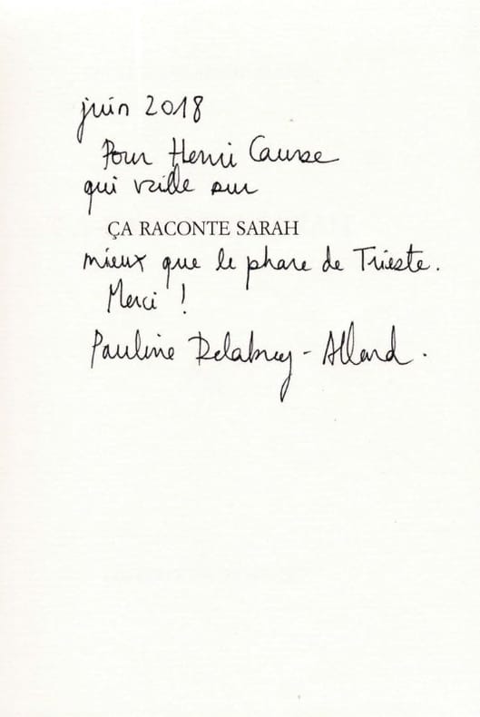 DELABROY-ALLARD (Pauline). | Ça raconte Sarah.