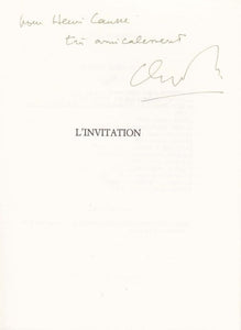 SIMON (Claude). | L'Invitation.