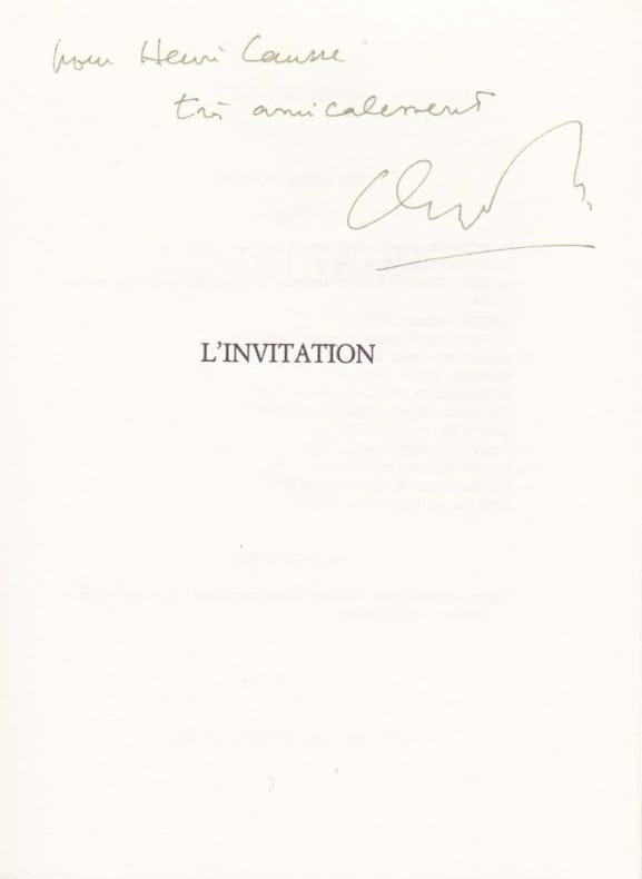 SIMON (Claude). | L'Invitation.