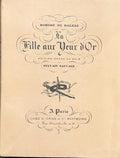 BALZAC (Honoré de). | La Fille aux yeux d'or. Edition ornée de bois gravés par Sylvain Sauvage.