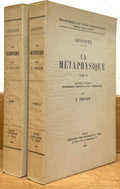 ARISTOTE. | La Métaphysique. Tomes I et II. Nouvelle édition entièrement refondue avec commentaires par J. Tricot.