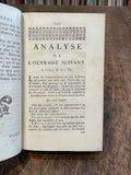 LOCKE (John). | Abrégé de l'essai de Monsieur Locke, sur l'entendement humain, traduit de l'Anglois par J. P. Bosset.