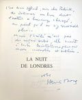 THOMAS (Henri]. | La nuit de Londres.