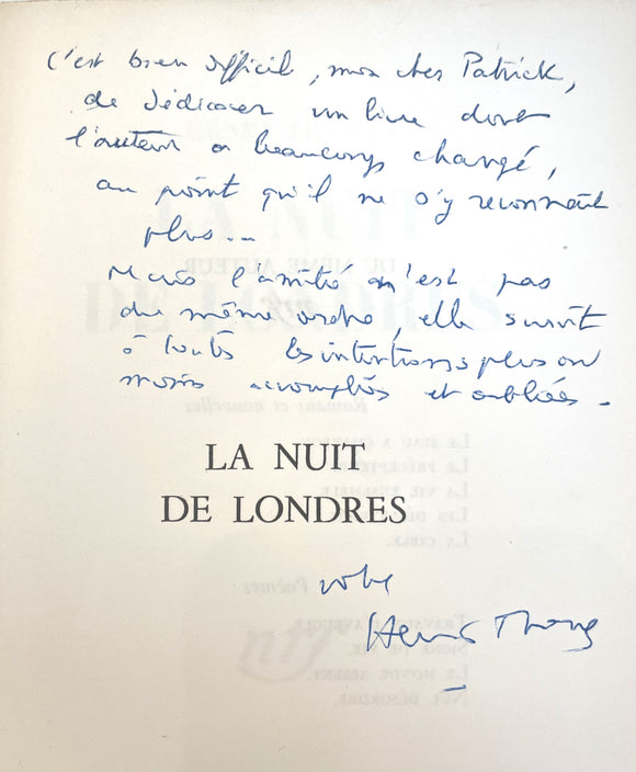 THOMAS (Henri]. | La nuit de Londres.