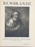 FOCILLON (Henri). | Rembrandt.