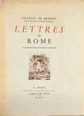 BROSSES (Charles de). | Lettres de Rome. Illustrations d'Hubert Robert.
