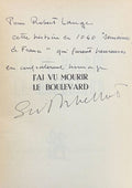 ARBELLOT (Simon). | J'ai vu mourir le Boulevard...