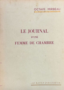 MIRBEAU (Octave). | Le journal d'une femme de chambre.