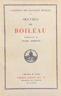 BOILEAU. | Oeuvres. Introduction de André Thérive.