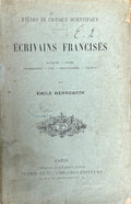 HENNEQUIN (Emile). | Ecrivains francisés : Dickens, Heine, Tourguenef, Poe, Dostoiewski, Tolstoï. Etudes de critique scientifique.