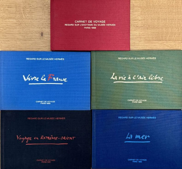 Hermès DUMAS (Philippe). | Carnet de voyage : regard sur l'exotisme du musée Hermès ; Vivre la France ; La vie à l'air libre ; Voyage en Extrême-Orient ; La Mer.