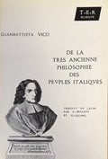 VICO (Giambattista). | De la très ancienne philosophie des peuples italiques. Edition bilingue français-latin.