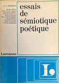GREIMAS (A.J.). | Essais de sémiotique poétique.