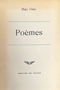 CLAUS (Hugo). | Poèmes.