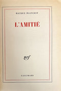 BLANCHOT (Maurice). | L'amitié.