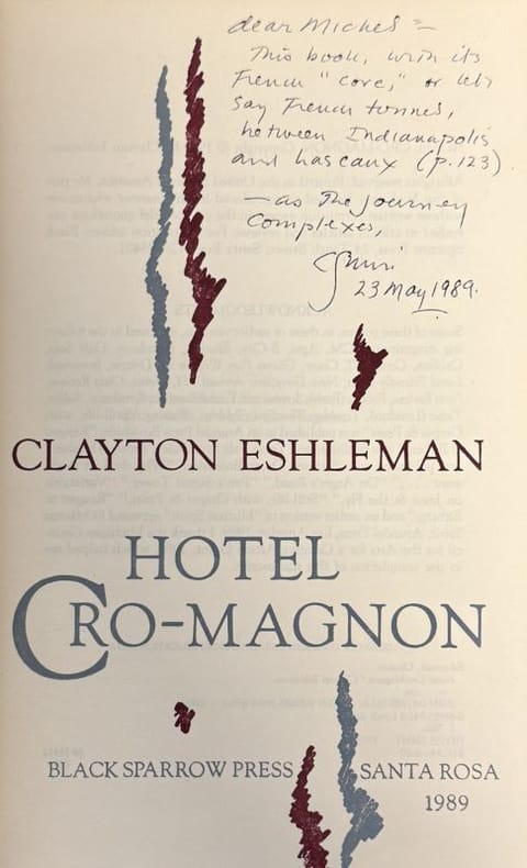 ESHLEMAN (Clayton). | Hotel Cro-Magnon.