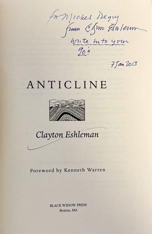 ESHLEMAN (Clayton). | Anticline.