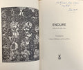 BEI DAO, ESHLEMAN (Clayton). | Endure. Poems by Bei Dao. Translated by Clayton Eshleman and Lucas Klein.