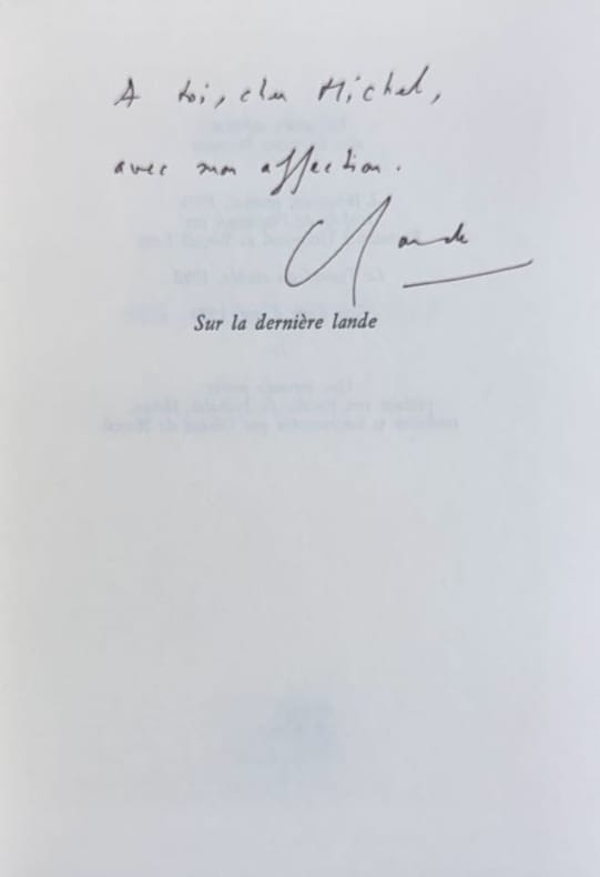 ESTEBAN (Claude). | Sur la dernière lande.