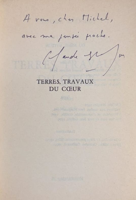 ESTEBAN (Claude). | Terres, travaux du coeur. Poèmes (1967-1978).