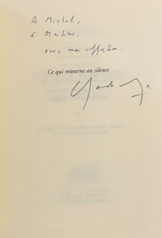 ESTEBAN (Claude). | Ce qui retourne au silence.