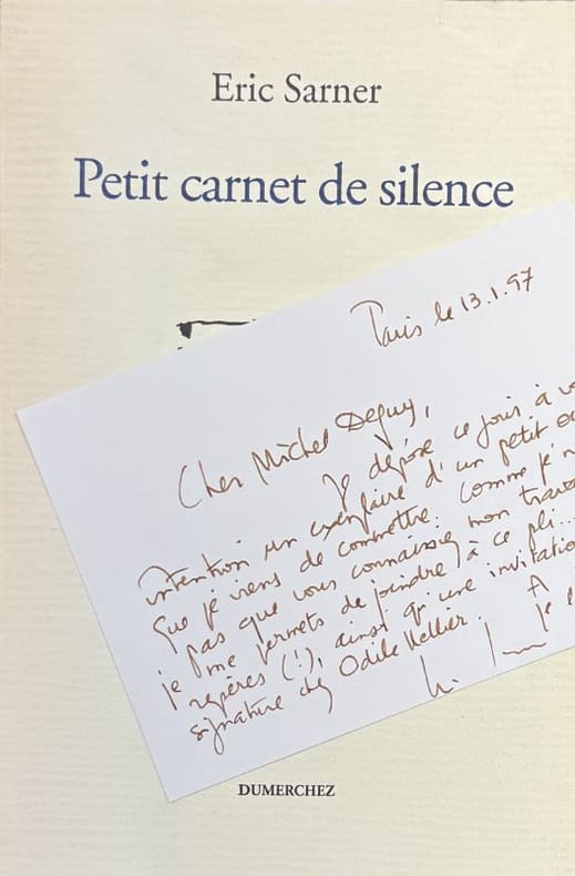 SARNER (Eric). | Petit carnet de silence.