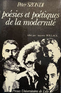 SZONDI (Peter). | Poésies et poétiques de la modernité.